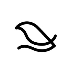 bird logo design. simple bird logo illustration. bird line design