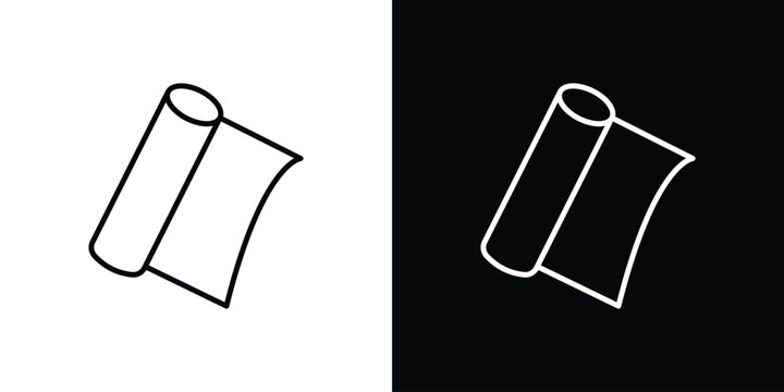 Aluminum foil icon in trendy stroke liner style. Set of Website icon vector.