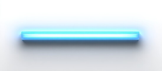 Neon Light Strip on White Wall.  Modern Design.  Possible Use  Product Photography