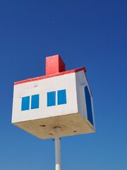 blue sky and house