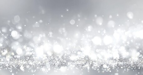 Fototapeta premium Silver glitter background, holiday, abstract, use for website banner