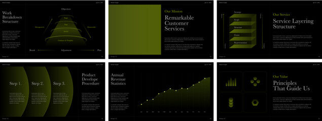 Neon Green Corporate Strategy Presentation Template