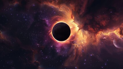 Cosmic Eclipse in a Nebula