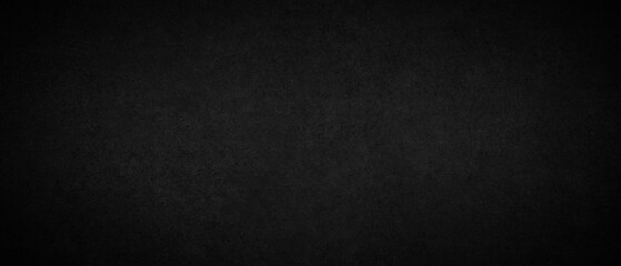 Abstract Black wall texture for pattern background. wide panorama picture. Black wall texture rough background dark concrete old grunge background black, texture background template page web banner