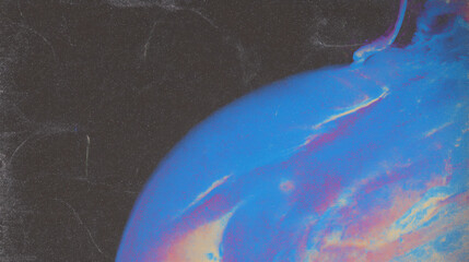 Iridescent Neon Liquid Light Waves Abstract Backgrounds