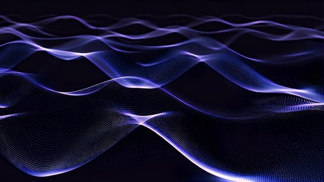 a seamless looping futuristic tech background video for a corporate hero section. 