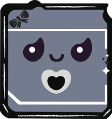 Black book icon back to school theme