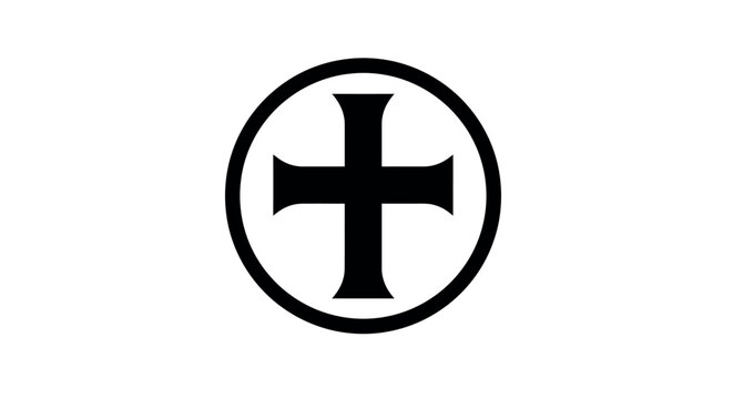 Teutonic Order Cross in Oval Frame