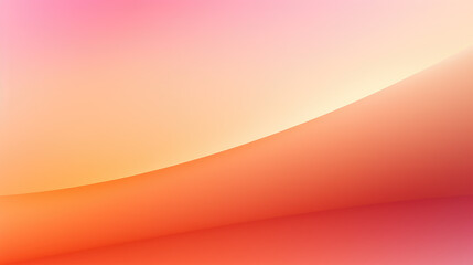 Vibrant Pink Orange Red Gradient Abstract Background with Smooth Light Blurred Waves and Modern Colorful Minimalist Design