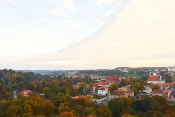 View seen from Gediminas Hill in Vilnius, Lithuania