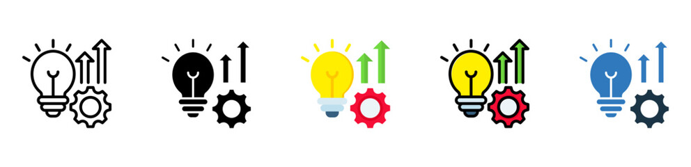 Evolve icon multiple style 