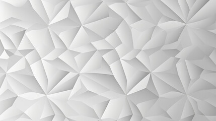 Obraz premium White Geometric Abstract 3D Polygonal Surface with Folded Shapes, Modern Minimalist Background Design, and Futuristic Low Poly Textured Pattern