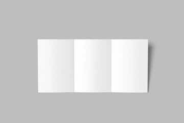 a5 trifold brochure blank mockup