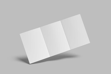 a5 trifold brochure blank mockup