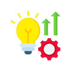 Evolve flat color icon