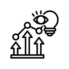 Vision line icon