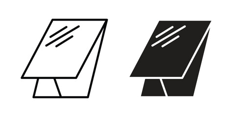 Roof window icon concept. pixel perfect linear ui icon.