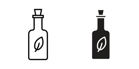 Massage oil icon concept. pixel perfect linear ui icon.