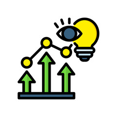 Vision lineal color icon