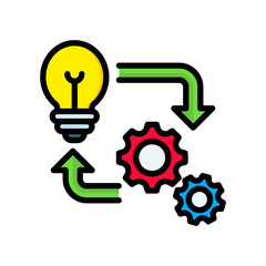 Implementation lineal color icon