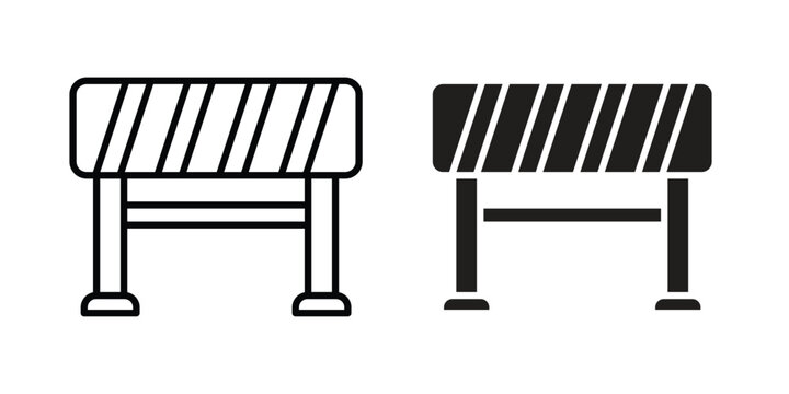 Barrier icon concept. pixel perfect linear ui icon.