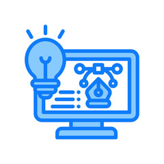 Design blue icon 