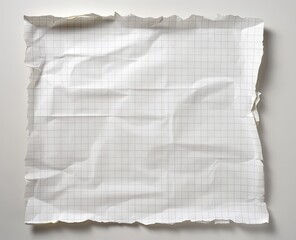 Crumpled graph paper, studio shot, background.  Possible use education, office