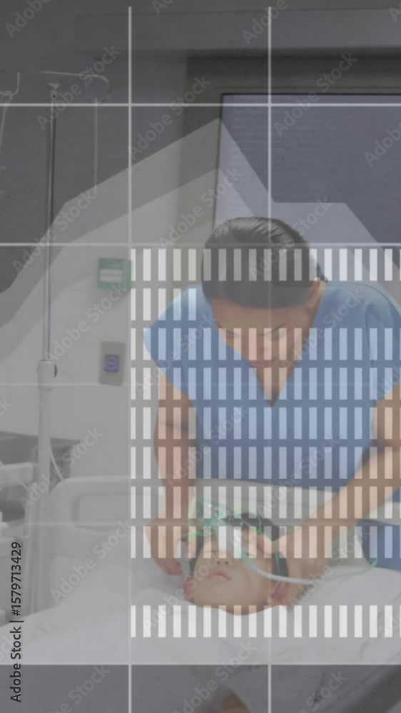 Poster animation of data processing over diverse doctors