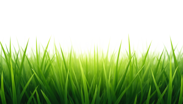 gently curved green grassy hills with natural texture and soft shadows, isolated on transparent png