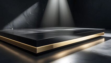 An open book on a dark background illuminates a modern interior design featuring steel and paper, blending business with technology