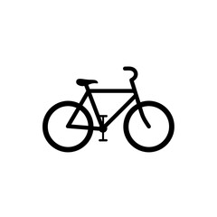Fototapeta premium Illustration depicting a bicycle featuring two wheels seat handlebars and frame in a side profile view