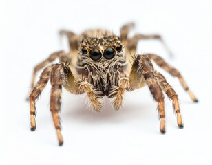Fototapeta premium Jumping Spider on White Background
