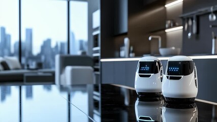 Future Home Life Dual Smart Robots