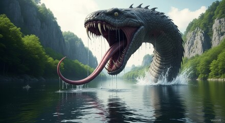 Naklejka premium worm monster