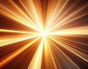 Fototapeta premium Radiant burst of golden light