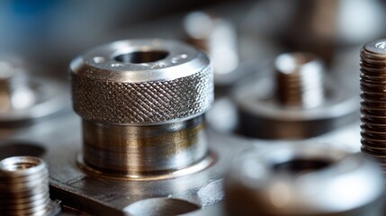 Oil cap mechanism. Threaded metal parts