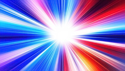 Fototapeta premium Radiant Burst of Color