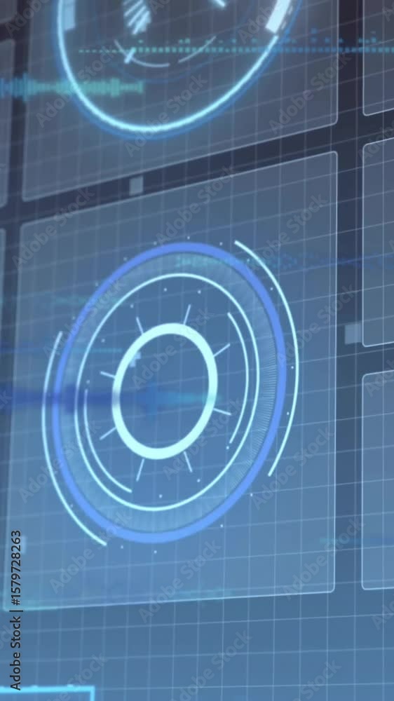 Poster Animation of data processing over scope scanning