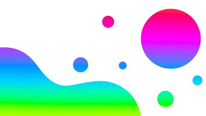 abstract colorful background with bubbles