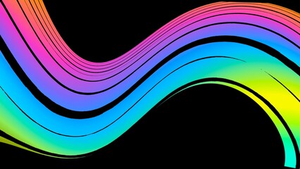 abstract colorful wave background