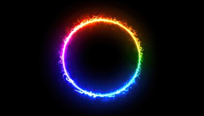 Rainbow fire circle