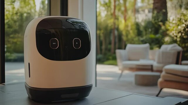 Smart Home Butler Robot Warmly Accompanies