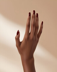 Hand with nails art