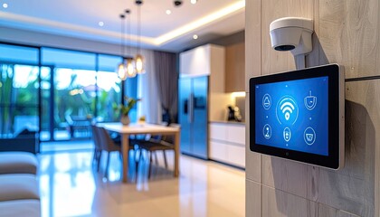 Smart home interior with digital interface