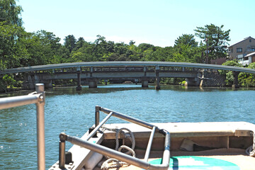 堀川遊覧船（松江堀川めぐり）からの景観【島根県松江市】