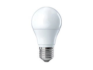 Energy efficient led light bulb modern design home lighting, Isolated On Transparent Background, Png