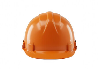 Worker helmet isolated on transparent PNG background, safety construction hard hat cut-out for industrial, engineering, or site safety use