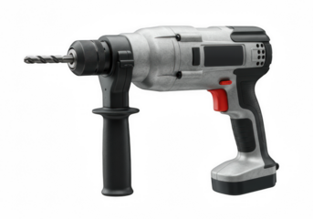 High-Resolution Drill Machine PNG with Transparent Background – Isolated Electric Power Drill for Construction, DIY, Industrial Use, Toolkits, and Hardware Store Visuals