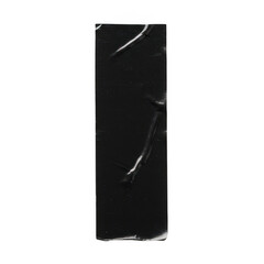 Black adhesive tape roll isolated on white background, electrical insulation tape for repair, wrapping or sealing
