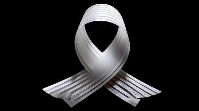 White ribbon symbol of peace.